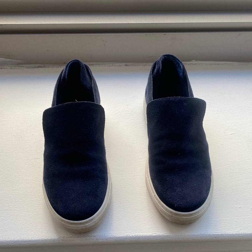 Suede slide sneakers